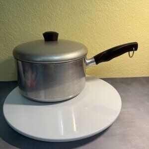 Vintage Wear-Ever #754 1/2, 4.5 Qt Sauce Pan with Lid Aluminum Made in USA READ